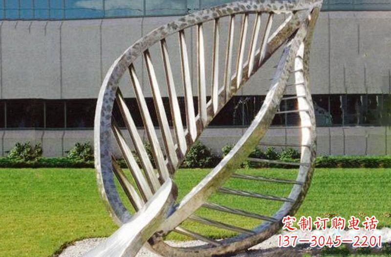 广西不锈钢公园抽象镂空树叶雕塑——精致美丽
