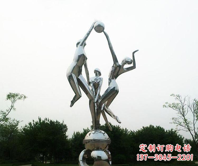 广西排球女孩雕塑