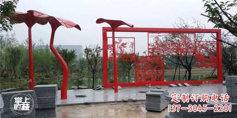 广西不锈钢剪纸龙凤雕塑精美雕刻传承古老文化