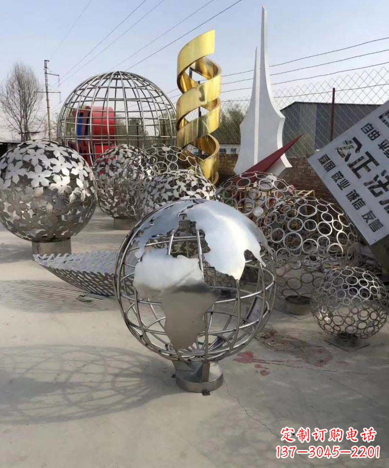 广西不锈钢地球雕塑融合艺术与自然的完美结合