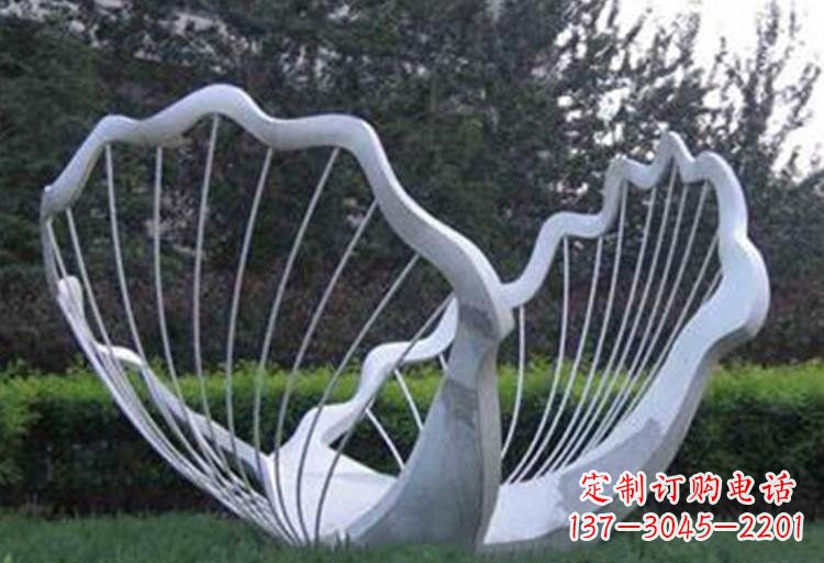 广西不锈钢公园的镂空贝壳雕塑