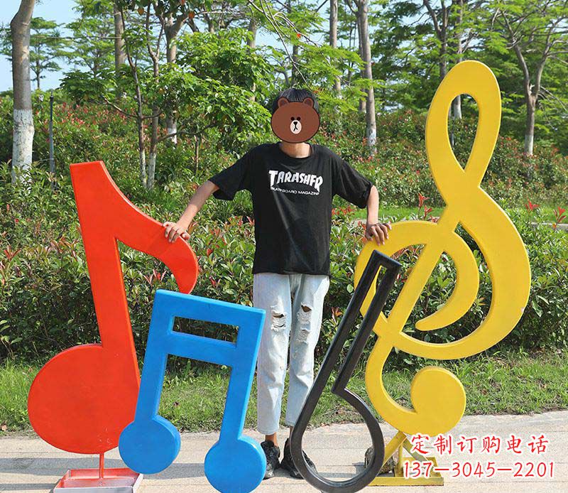 广西不锈钢公园音符雕塑——精美绝伦