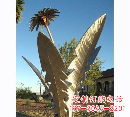 广西不锈钢蒲公英雕塑——点缀公园美景