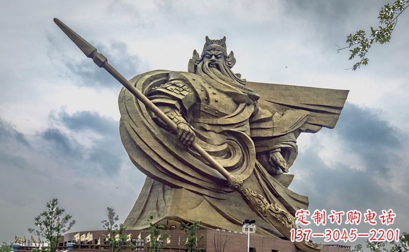 广西不锈钢关公广场雕塑传承中华文化