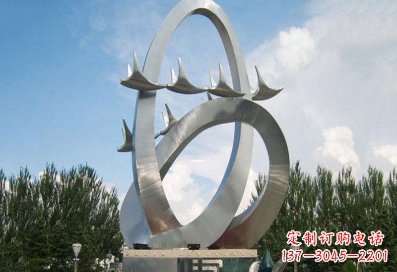 广西不锈钢天鹅雕塑