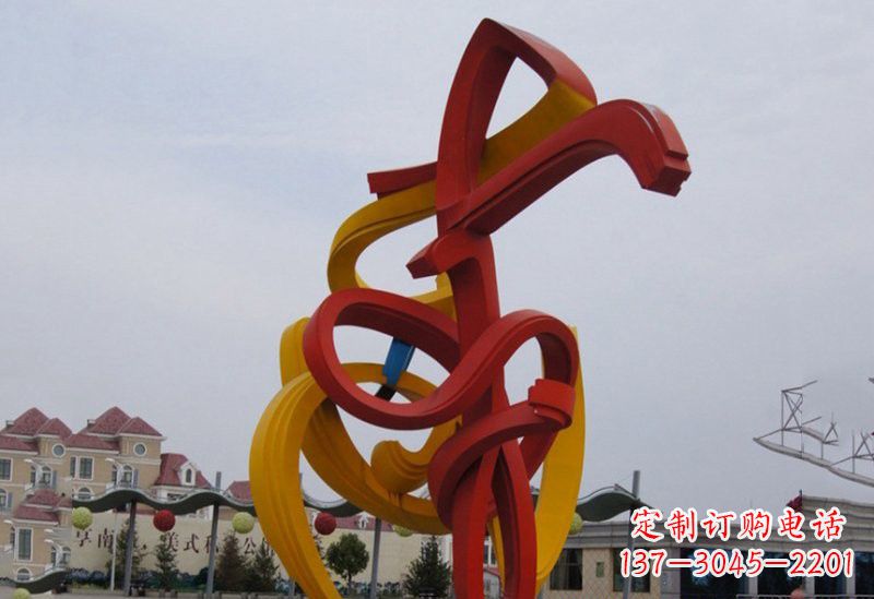 广西不锈钢音符雕塑美妙的视觉音乐