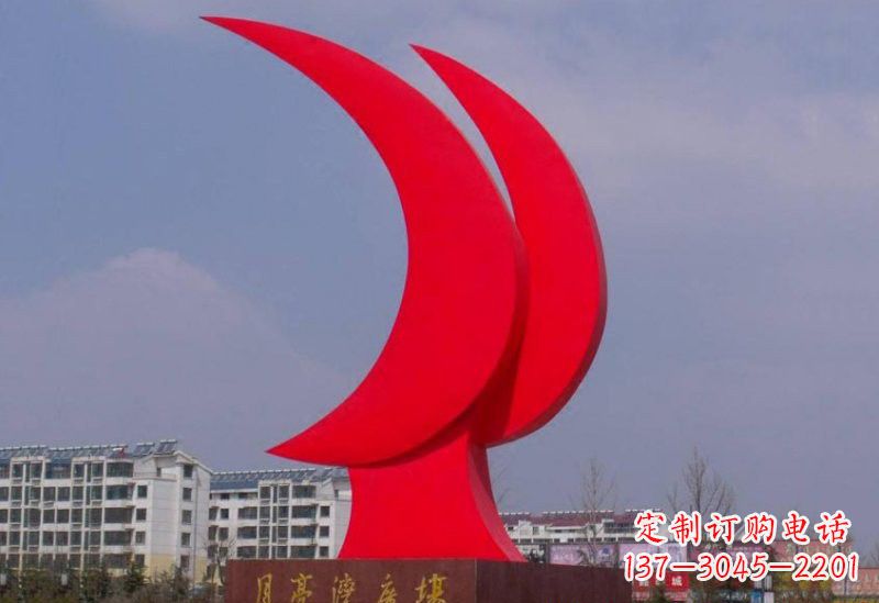 广西精美的不锈钢月亮雕塑