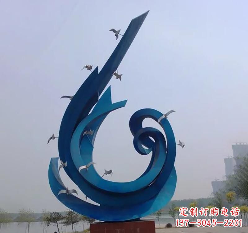 广西不锈钢鸽子雕塑——缔造城市新景象