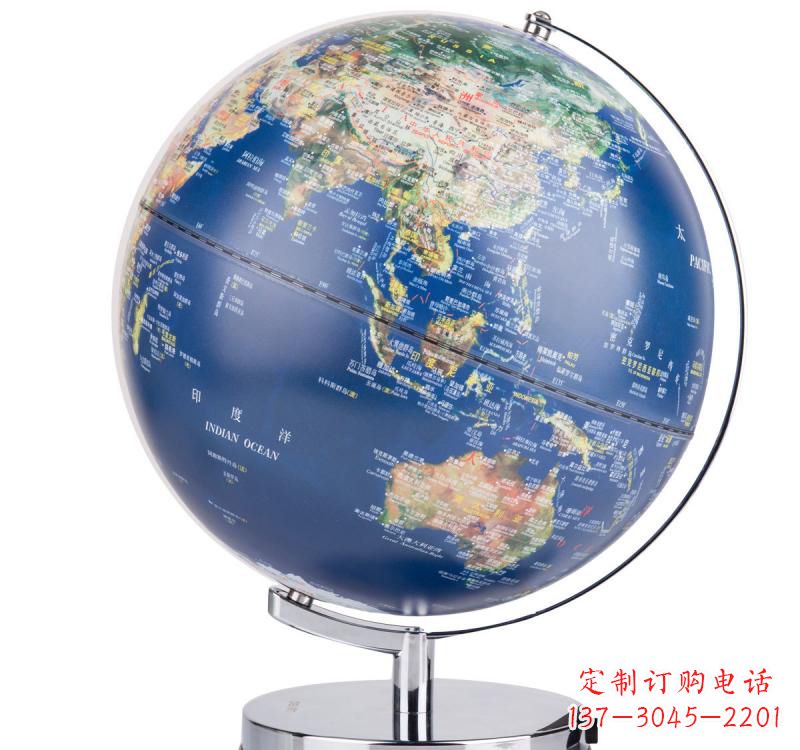 广西不锈钢地球仪雕塑精美的艺术品