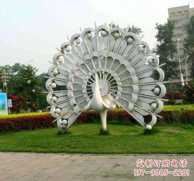 广西不锈钢孔雀雕塑艺术与美的完美结合