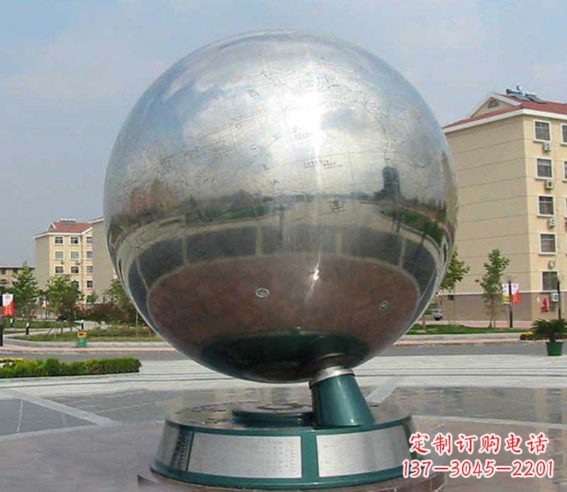 广西不锈钢地球仪雕塑精美绝伦