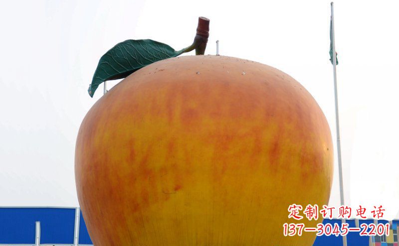广西不锈钢苹果雕塑浓缩艺术精髓