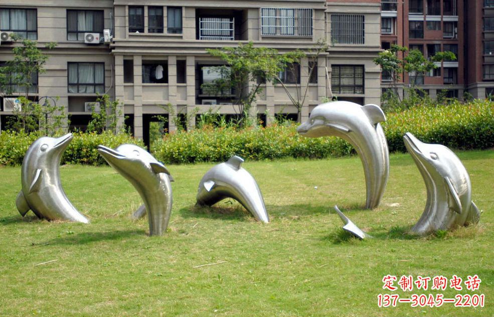 广西不锈钢海豚传承海洋文化的象征
