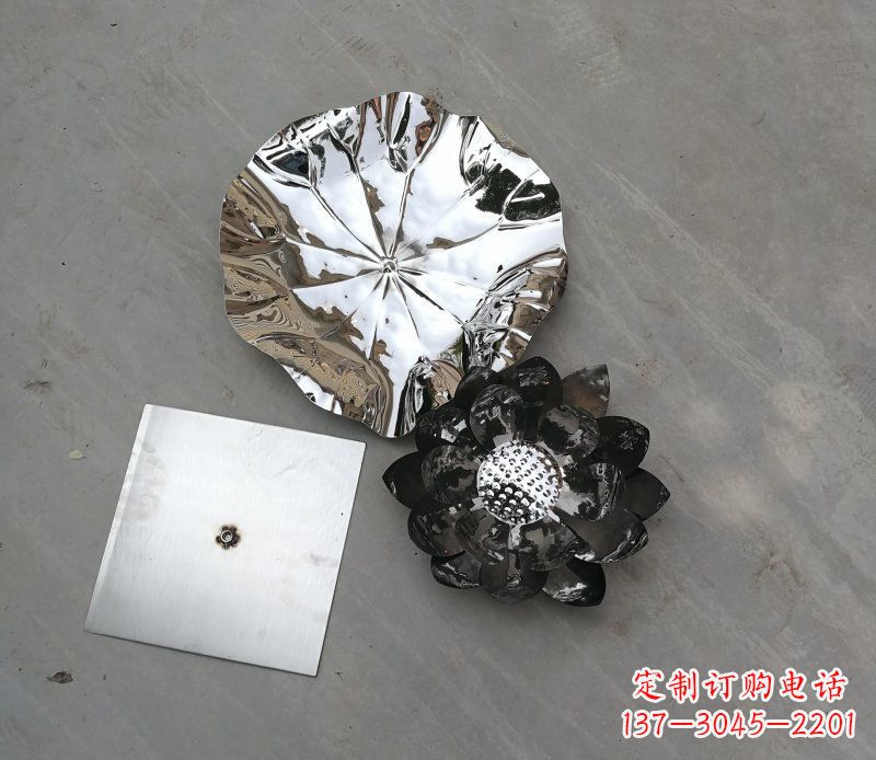 广西不锈钢荷叶雕塑传承传统文化