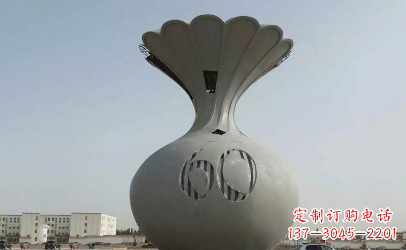 广西不锈钢花篮雕塑精美绝伦