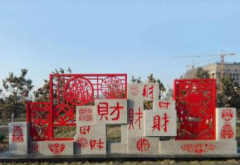 广西不锈钢福禄寿雕塑象征着美好生活