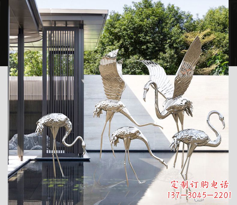 广西不锈钢火烈鸟雕塑雕刻艺术的精粹