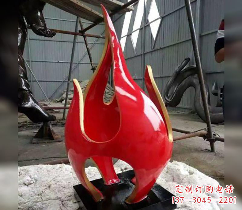 广西不锈钢火龙果雕塑传承传统文化的艺术品