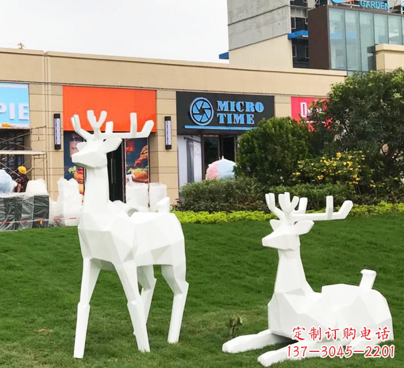 广西不锈钢小鹿雕塑艺术之美