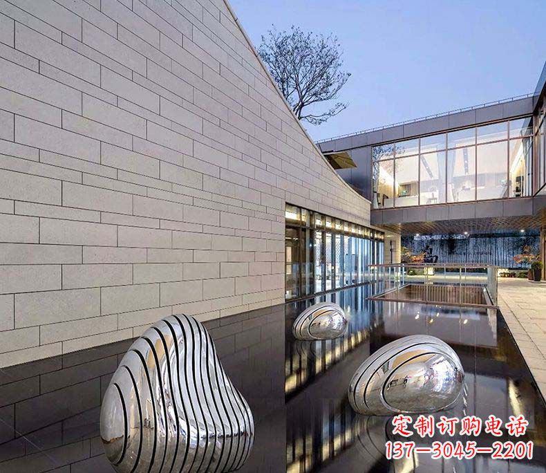广西精美不锈钢假山雕塑