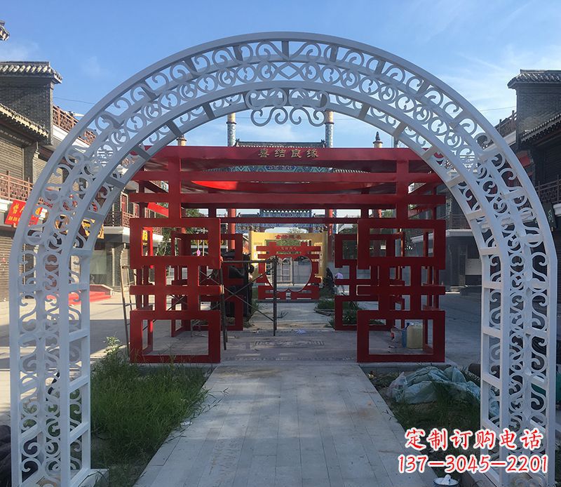 广西不锈钢拱门雕塑——精美绝伦