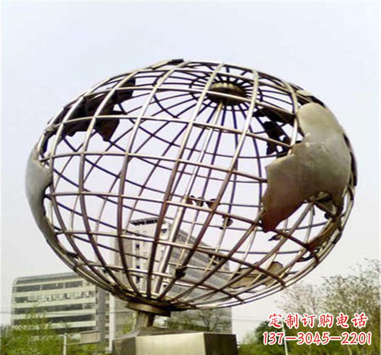 广西不锈钢地球仪雕塑让美景永恒