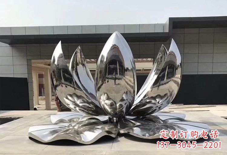 广西不锈钢荷花雕塑