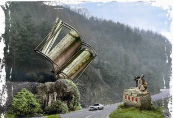 广西神农本草经竹简雕塑——传承中华文化精髓