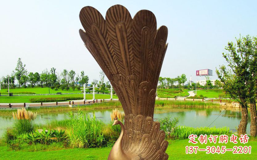 广西不锈钢孔雀展翅高飞