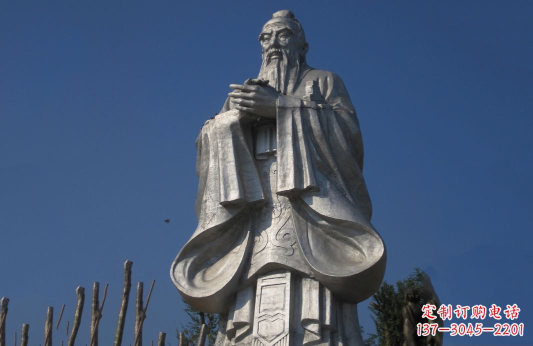 广西不锈钢孔子人物雕塑——传承中华文化的精神象征