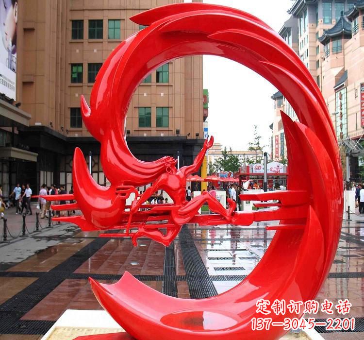 广西夸父雕塑一种不锈钢的艺术