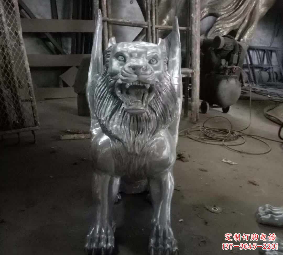 广西不锈钢老虎雕塑经典的艺术品