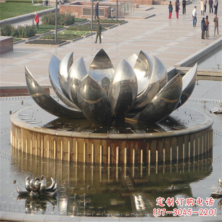 广西不锈钢莲花喷泉——艺术与美的完美结合