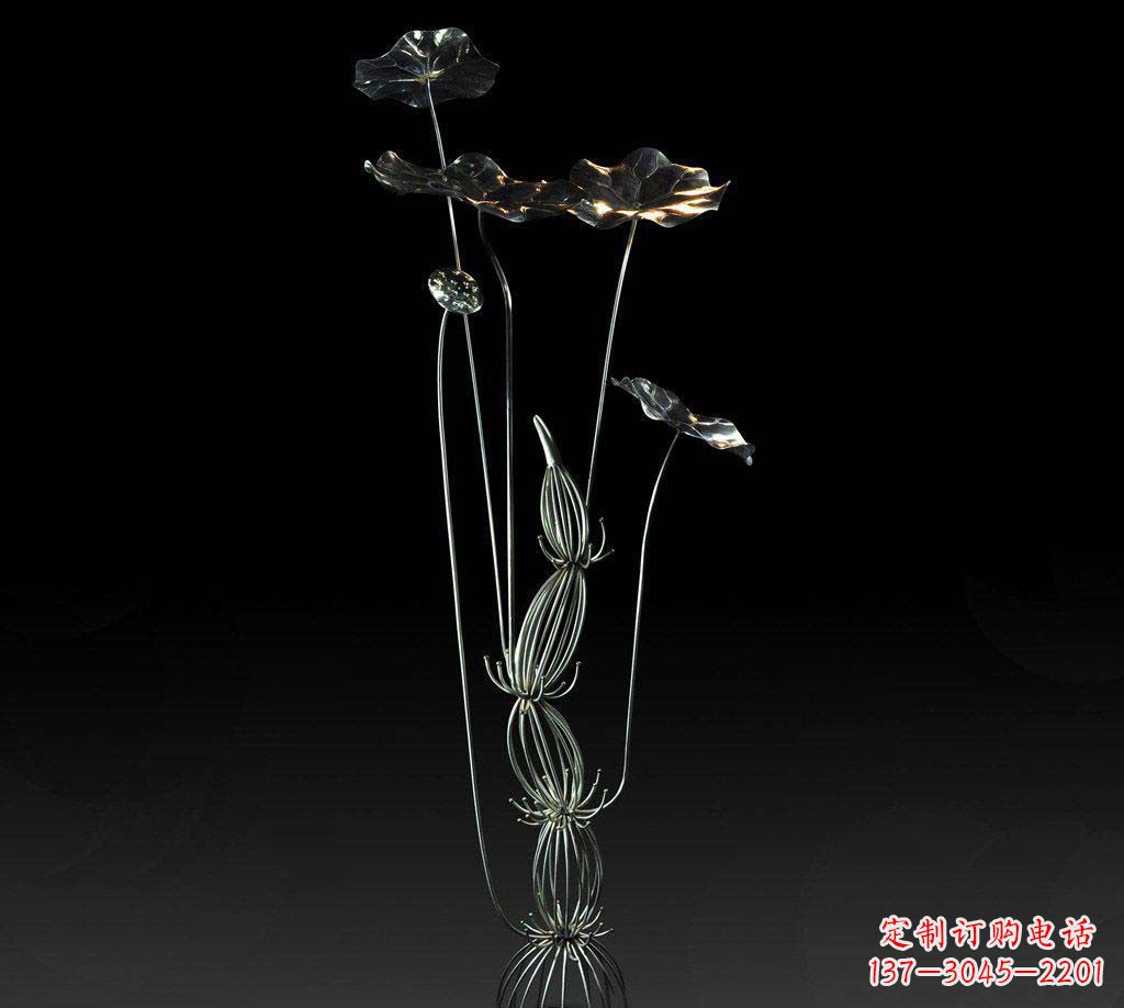 广西不锈钢荷叶雕塑精致优雅的艺术宝藏