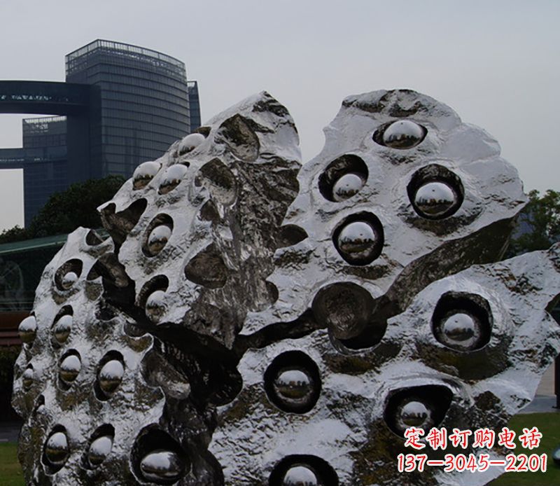 广西不锈钢莲蓬雕塑精美绝伦