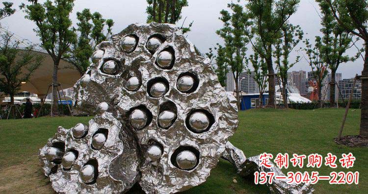 广西不锈钢莲蓬精美雕塑铸就华丽景观