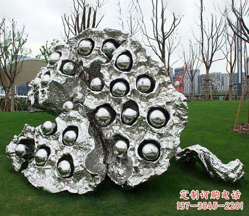 广西不锈钢莲蓬雕塑——精美极致的艺术品