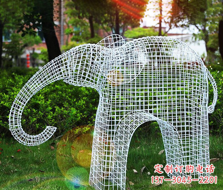 广西不锈钢大象雕塑给城市带来美丽的艺术