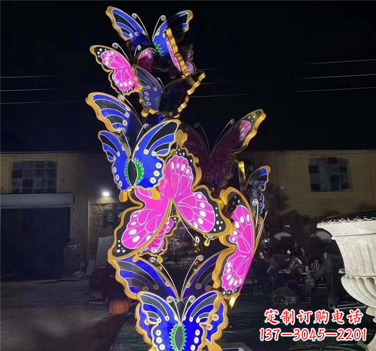 广西不锈钢镂空蝴蝶雕塑——自由自在的艺术风景
