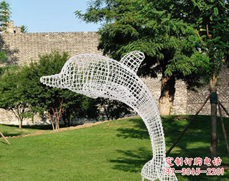 广西不锈钢海豚雕塑让海洋之美永存