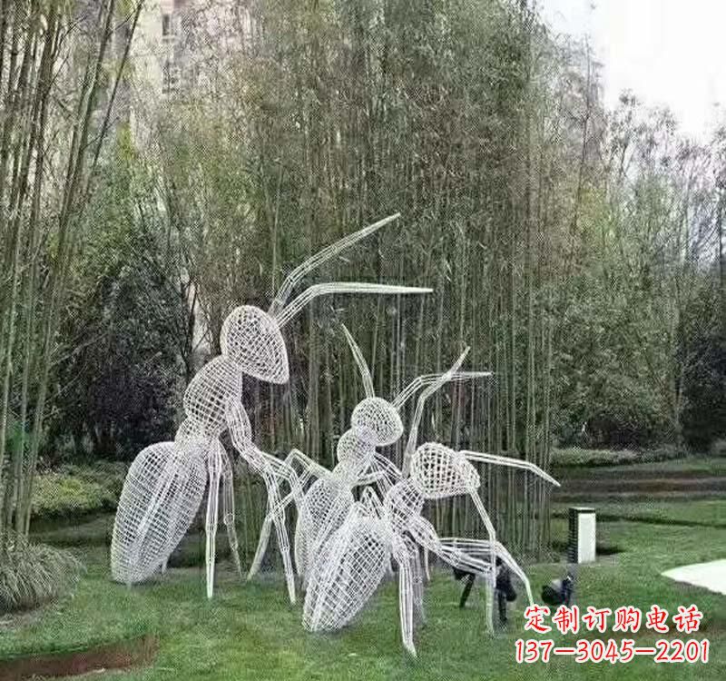 广西不锈钢镂空蚂蚁雕塑艺术细节的精彩绝伦