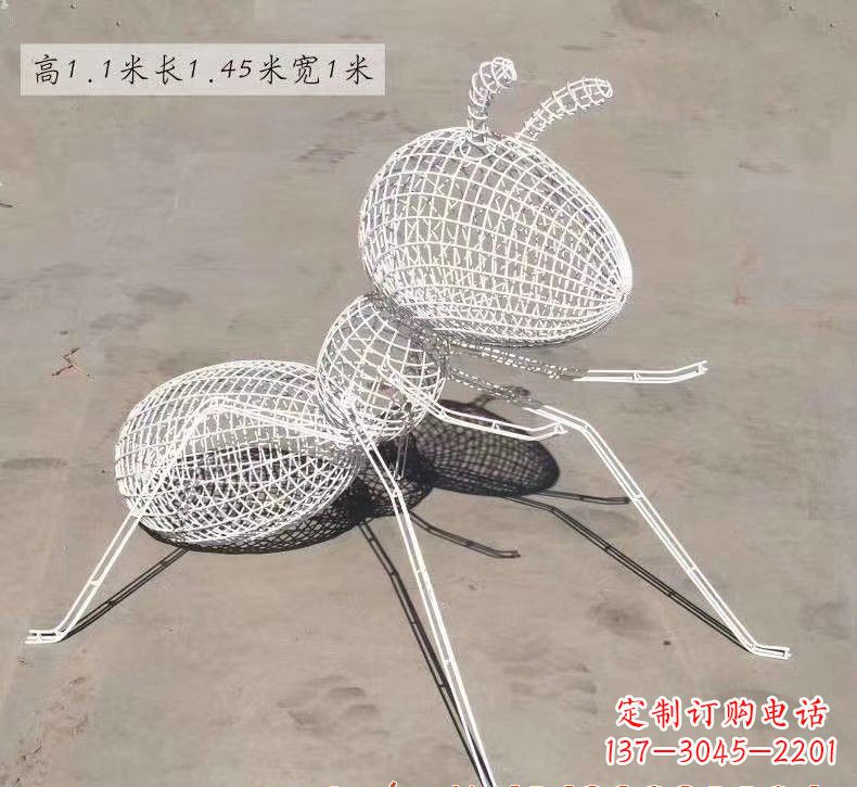 广西不锈钢镂空蚂蚁雕塑