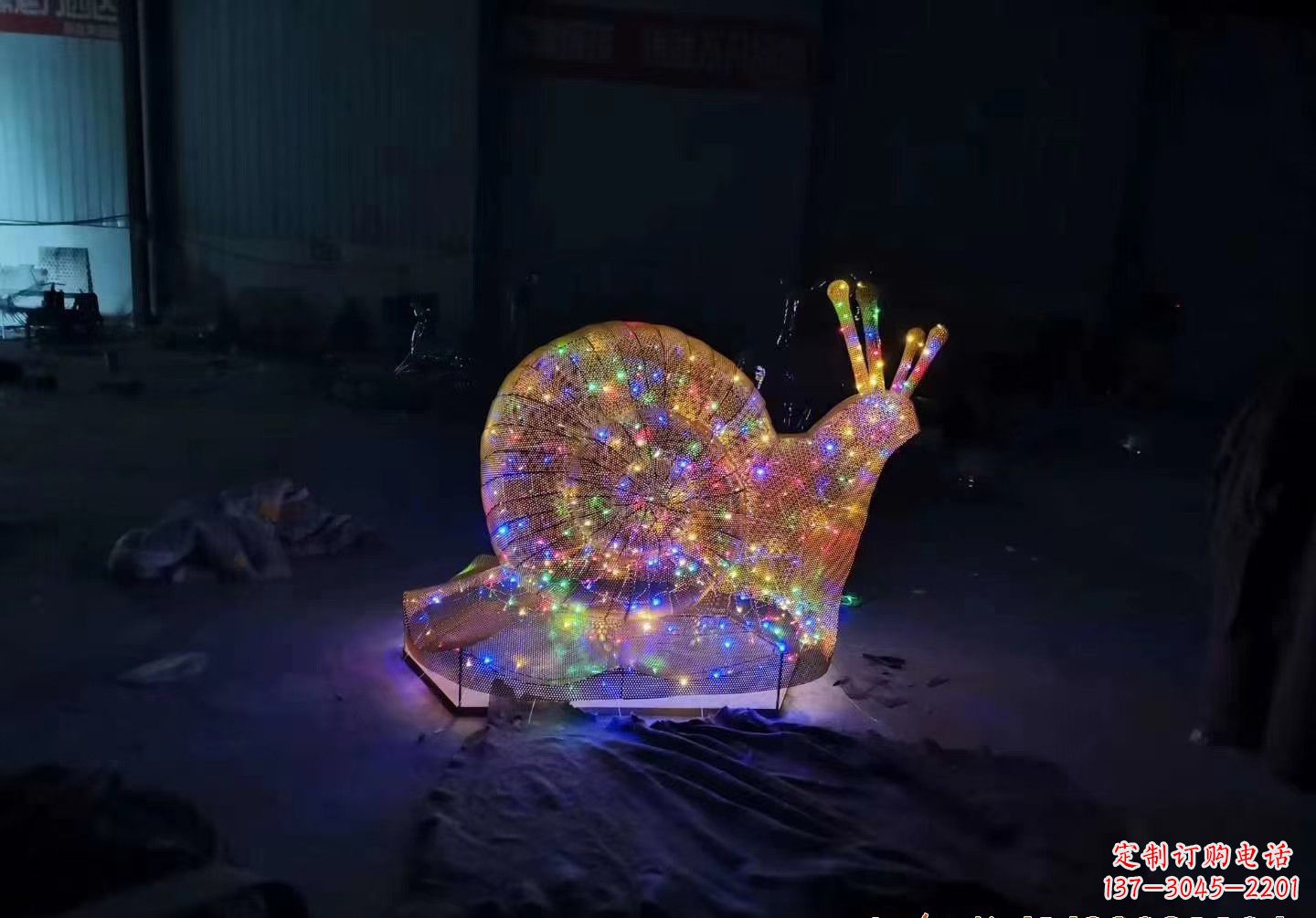 广西不锈钢镂空蜗牛雕塑精致美观的艺术品