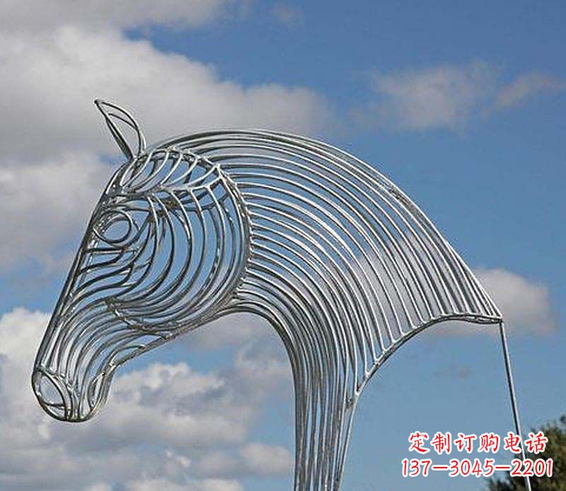 广西不锈钢马头雕塑抽象雕塑的新突破