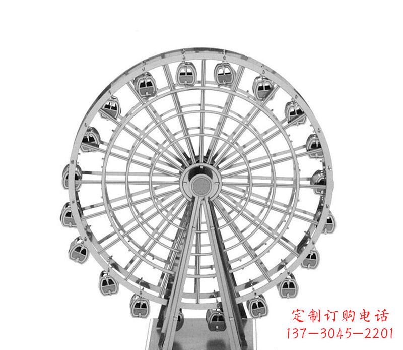 广西不锈钢摩天轮雕塑引领城市风采