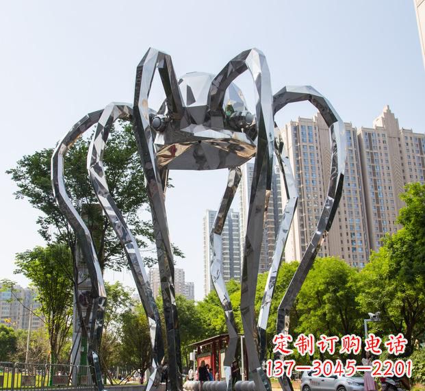 广西精致的不锈钢螃蟹雕塑
