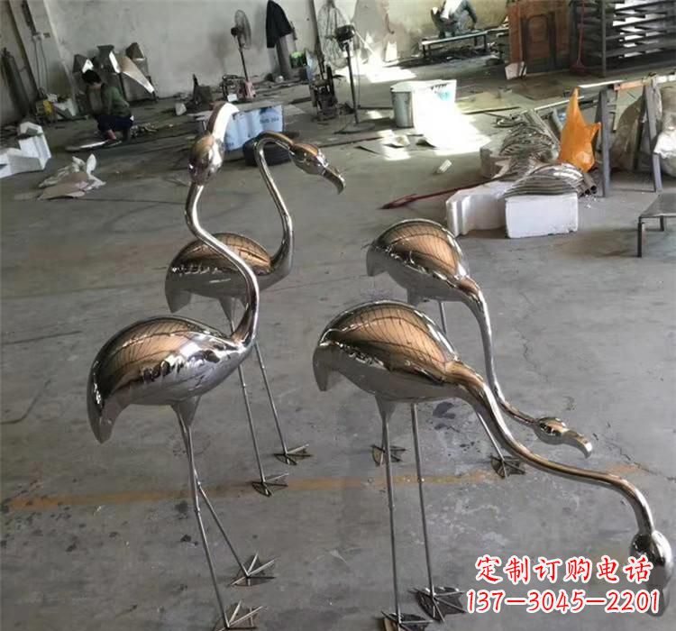 广西不锈钢火烈鸟雕塑给家园带来灿烂的光芒