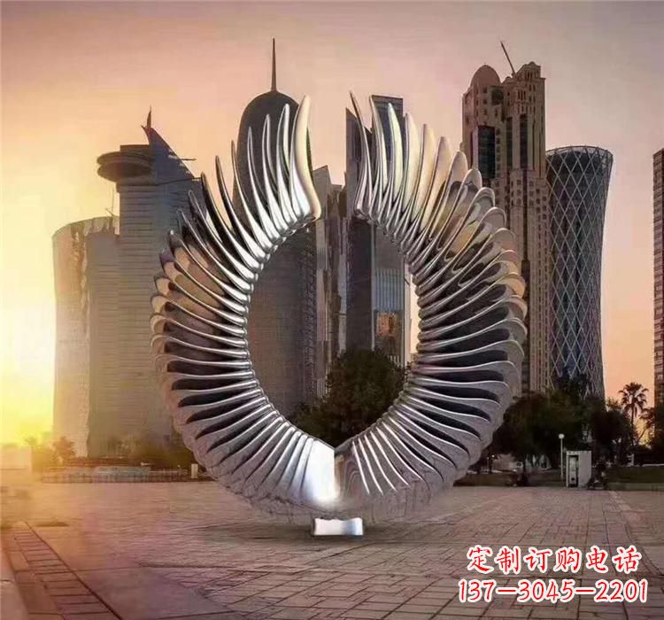广西不锈钢喷泉雕塑灵动的艺术美学