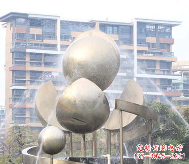 广西不锈钢喷泉雕塑美丽与自然的完美结合