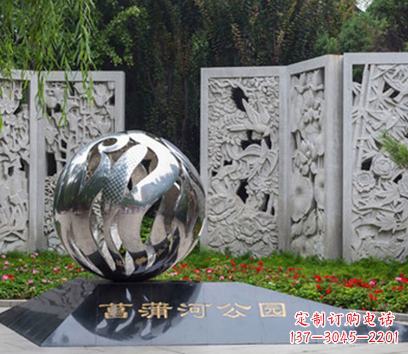 广西飘带雕塑不锈钢的外部装饰